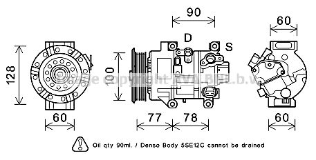 AVA QUALITY COOLING Kompresors, Gaisa kond. sistēma TOK584